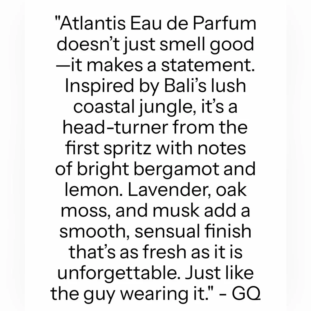 blu atlas Atlantis EDP, 100 mL, NEW - Picture 6 of 8